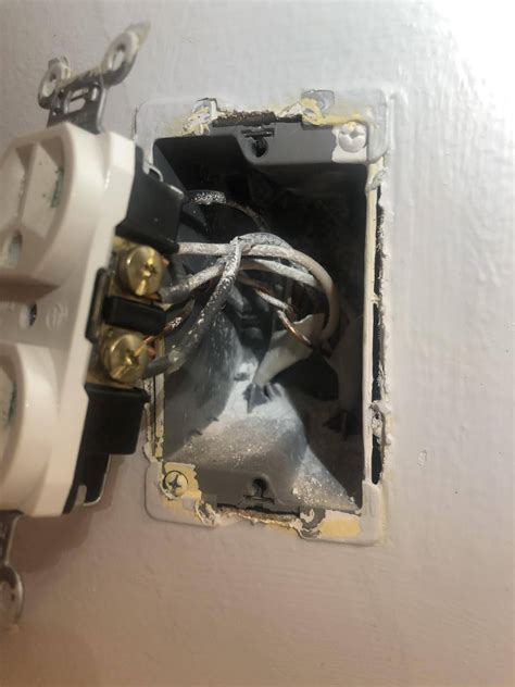 broken electrical box screw hole|broken electrical outlet box.